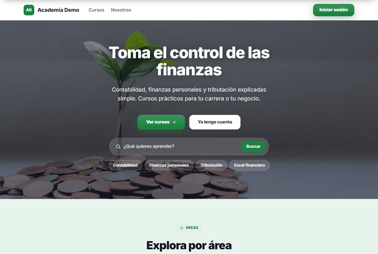 Plantilla Finanzas y Contabilidad de Talemy