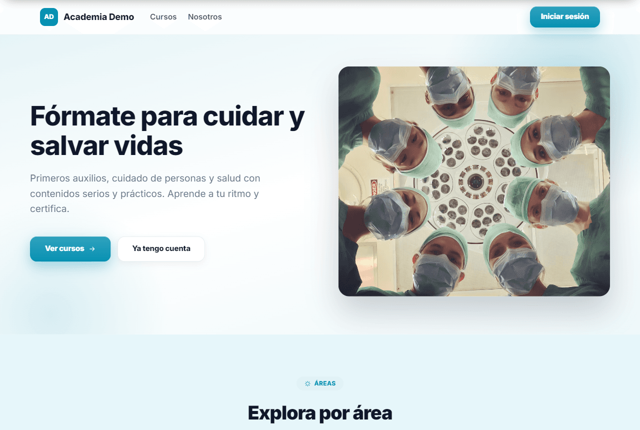 Plantilla Salud y Cuidado de Talemy