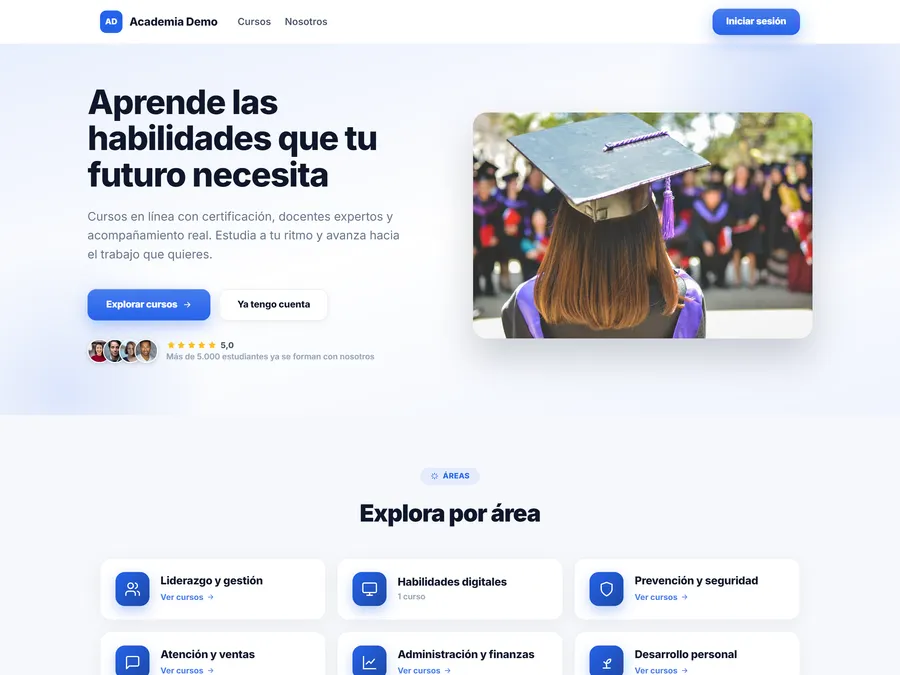 Plantilla Academia Pro